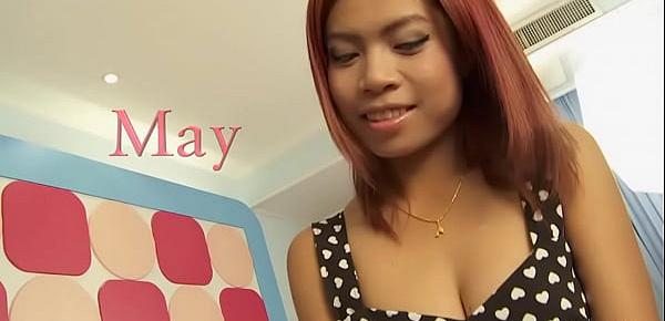  Thai babe, May is often fucking horny guys just for fun